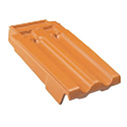 Erlus Falzziegel Ortgangziegel links naturrot Dachziegel Bedarf:&nbsp 3 Stk./lfm.