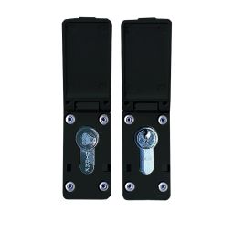 Paul Wolff Mülltonnenbox Kastenschloss und Dreikant für 1er Box für Profilhalbzylinder 
