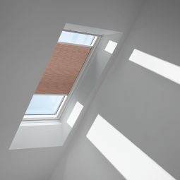 VELUX Wabenplissee Muskat 1165 lichtundurchlässig, Wabenstruktur für zusätzliche Wärmedämmung, für verschiedene VELUX-Dachfenster geeignet