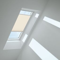 VELUX Plissee Champagner 1283 lichtdurchlässig, sorgt für harmonisches Tageslicht, für verschiedene VELUX-Dachfenster geeignet
