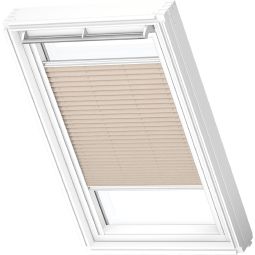 VELUX Vorteils-Set Hitzeschutz Plus Sichtschutz FOL Manuell Uni Schwarz/Hellbeige 1259 Kombination aus außen liegender Hitzeschutz-Markise und innen liegendem Plissee