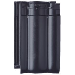 Erlus Designdachziegel Forma anthrazit engobiert ca. 9,9 Stück/m²