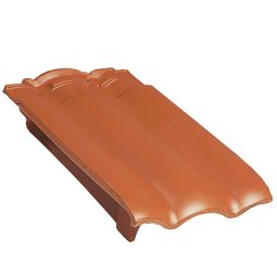 Erlus Forma Ortgangziegel links rot engobiert Dachziegel Bedarf: 2,6 Stk./lfm.