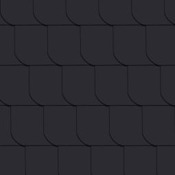 CEDRAL Fassadenplatte 20x20 cm glatt, blauschwarz universell einsetzbar, gerundet, gelocht