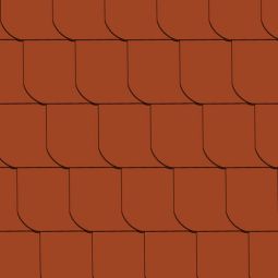 CEDRAL Dach- und Fassadenplatte 30x30 cm glatt, klassikrot universell einsetzbar, gerundet, gelocht