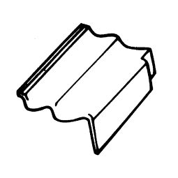 BRAAS Frankfurter Pfanne Giebelstein rechts Protegon Matt schiefergrau Betondachstein Bedarf: ca.&nbsp;3 St./m