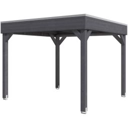 Skan Holz Pavillon Toulouse Schiefergrau Holzpavillon 302x302cm, KVH (Konstruktionsvollholz)