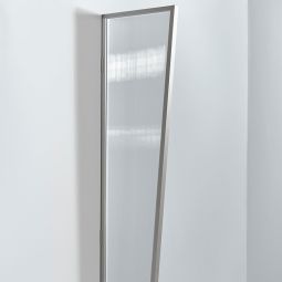 gutta Vordachseitenblende B2 Edelstahloptik Stegplatte 45x60x175 cm, Aluminium Rahmen mit klarer Stegplatte




















































