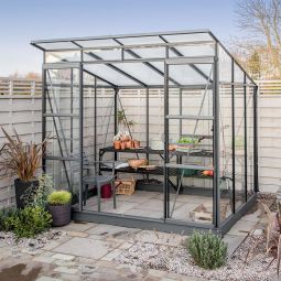 Vitavia Gewächshaus Freya Tomatenhaus Schwarz Kombiverglasung Verschiedene Varianten