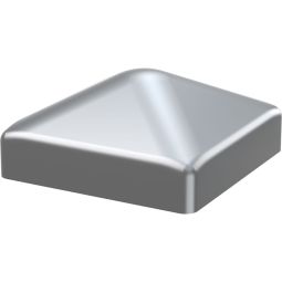 TraumGarten Pfostenkappe Pyramide LONGLIFE Edelstahl Abdeckkappe Eleganter Metallabschluss mit klarer Geometrie und moderner Wirkung