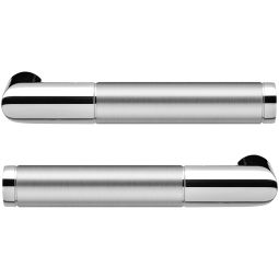 Karcher Griffpaar Rio Steel ER34 0DS ohne Rosetten Edelstahl matt/poliert Griffpaar für Karcher Glastürschlösser, inkl. Stift