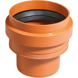 Wellker KG Anschluss Steinzeugrohr an KG DN 160 Anschluss an Steinzeug Spitzende, für KG-System PVC - Coex SN 4