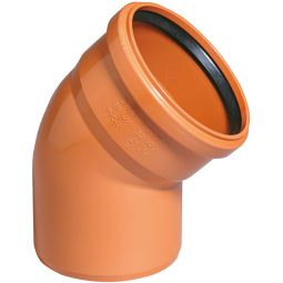 Wellker KG Bogen DN 200 Abwasserrohr für KG-System PVC - Coex SN 4, verschiedene Ausführungen