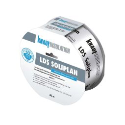 Knauf Insulation Haftklebeband LDS Soliplan Für die dauerhaft luftdichten Verklebung von Bahnüberlappungen und Stößen im Innenbereich, 60 mm breit, 40 lm