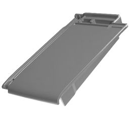 Erlus Linea Ortgangziegel rechts sinterlichtgrau engobiert Dachziegel Bedarf: 2,6 Stk./lfm.