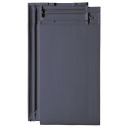 Erlus Flachdachziegel Linea sinterlichtgrau engobiert ca. 10,5 Stück/m²