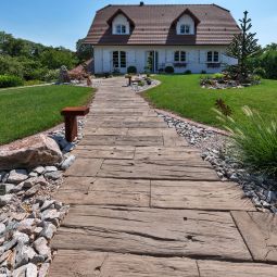 KANN Terrassenplatte LogSleeper Antik-braun verschiedene Größen