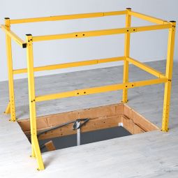 Minka Lukenschutzgeländer Stabiles Geländer aus pulverbeschichtetem Stahl zur Absicherung der Deckenöffnung, Länge und Breite flexibel anpassbar