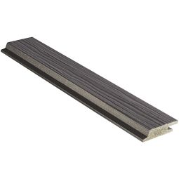 NATURinFORM WPC Fassadenverkleidung DIE GESTALTENDE EXKLUSIV lavagrau Rhombusleiste einseitig geprägt, matt