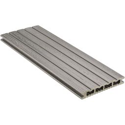 NATURinFORM WPC-Terrassendiele 21x139mm DIE KOMPAKTE plus Wabenprofildiele graphitgrau natürlich wirkender Farbverlauf, beidseitig leicht gebürstet