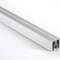 NATURinFORM Systemprofil ALU für WPC Terrassendielen Unterkonstruktion zum Klicken auf den Terrassenfuß, 4000x39x39 mm