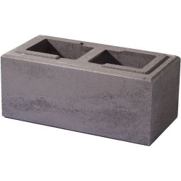 WESERWABEN Gartenmauer Vario-Line Mauerstein Grau-Anthrazit Höhe 16,7 cm, Halb- oder Normalstein wählbar
