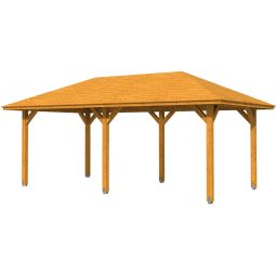 Skan Holz Pavillon Orleans Eiche Hell Holzpavillon verschiedene Größen, Leimholz