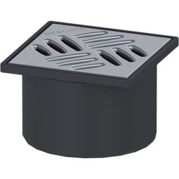 KESSEL Bodenablauf Aufsatzstück Schlitzrost Edelstahl Schlitzrost verschraubt, verschiedene Größen