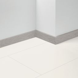 Parador Dekor-Sockelleiste Eiche D108 SL 3/18 hellgrau Fußleisten Länge 2200 mm, verschiedene Formen