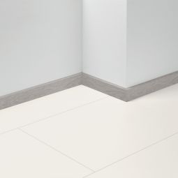 Parador Dekor-Sockelleiste SL 5 WF Eiche D108 hellgrau Fußleisten 2200x16x50 mm, wasserfest, einfache Montage