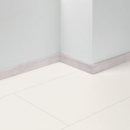 Parador Dekor-Sockelleiste SL 5 WF Eiche D120 weiß Fußleisten 2200x16x50 mm, wasserfest, einfache Montage