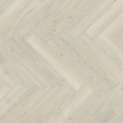 Parador Laminat Trendtime 3 Eiche Skyline weiß Naturmattstruktur Klickverbindung, Fischgrät, 4-seitige V-Fuge