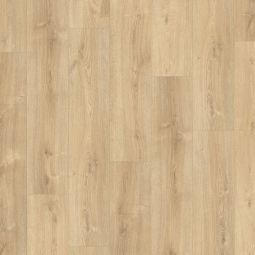 Parador Laminat Basic 600 Eiche Nova hell gekälkt Landhausdiele Naturstruktur Klickverbindung, 1-Stab Breite Landhausdielen Optik, 4-seitige V-Fuge