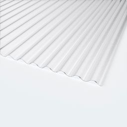 Plexiglas Resist Wellplatte 76/18 Acrylglas C-Struktur transparent Widerstandsfähig, witterungsbeständig und dauerhaft UV-stabil, Breite 1045 mm