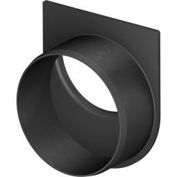 Wellker Stirnwand mit Stutzen DN100 PP NW100 für Self Rinne Typ Belgien