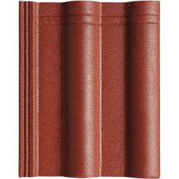 CREATON Dachstein Heidelberg planar dunkelrot perla Betondachstein Bedarf:  ca. 10,2 Stk./m²