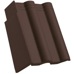 CREATON Heidelberg Ortgangstein planar dunkelbraun Betondachstein Bedarf: ca. 3 Stk. / m