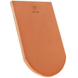 CREATON Firstanschlussziegel BIBERSCHWANZ rot  NUANCE engobiert Dachziegel Bedarf: ca. 5,5 Stk. / m