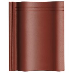 CREATON Dachstein Verona planar dunkelrot Betondachstein Bedarf:  ca. 10,2 Stk./m²