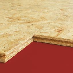 OSB NuF Platte verschiedenen Stärken, LxB 2050x675 mm, mit vierseitiger Nut- und Federverbindung, OSB 3, ungeschliffen