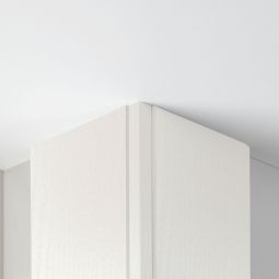 Parador Faltleiste Dekor Esche Weiss glänzend Flexible Hochglanzleiste für präzise Übergänge und Kanten, 2200x60x3,5 mm