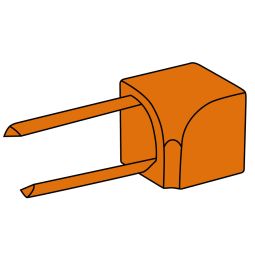 Schlüter-RONDEC PRG I W Viertelkreisprofil Innenecke Kunststoff Weiß 10mm passend zum Abschlussprofil RONDEC PRG W