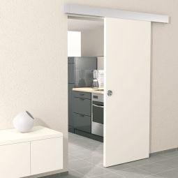 Kilsgaard Schiebetür vor der Wand Typ 42/WL Weiß lackiert ähnlich RAL 9010 Nennmaß 935x2050 mm, einfache Montage