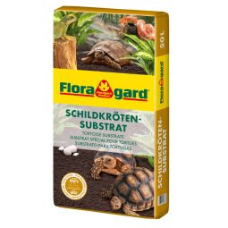 Floragard Schildkröten-Substrat 100% düngerfrei, für Reptilien und Landschildkröten aller Art, 50 Liter 