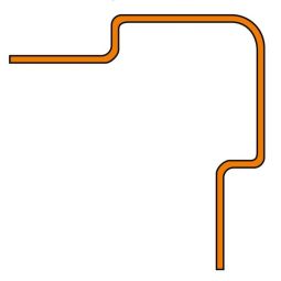 Schlüter-ECK E Eckprofil Edelstahl 8mm Länge 1,5m, Breite 37mm, geeignet für Wandaußenecken