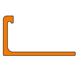 Schlüter-SCHIENE BASIC M Abschlussprofil Messing 10mm Länge 1m, dekorative Bodenabschlussleiste