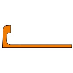 Schlüter-JOLLY AC GS Abschlussprofil Aluminium Graphitschwarz 3mm Länge 2,5m, pulverbeschichtet, geeignet für dekorative Wandaußenecken