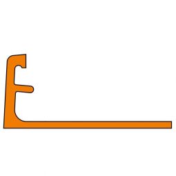 Schlüter-JOLLY AC GM Abschlussprofil Aluminium Graumetallic 12,5mm Länge 2,5m, pulverbeschichtet, mit Fugensteg, geeignet für dekorative Wandaußenecken