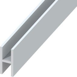 TraumGarten Sichtschutzzaun SYSTEM BOARD XL H-Verbindungsprofil zum Verbinden von BOARD XL Einzelprofilen, Länge ca. 179 cm, Aluminium