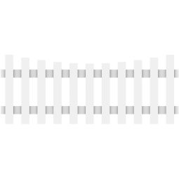 TraumGarten Gartenzaun LONGLIFE CARA Kunststoffzaun weiß Schwung witterungsbeständiger Fenster Kunststoff, 180x70 (61) cm